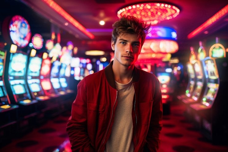 Antarmuka aplikasi Android traveltoto dengan menu sportsbook, live dealer, dan slot